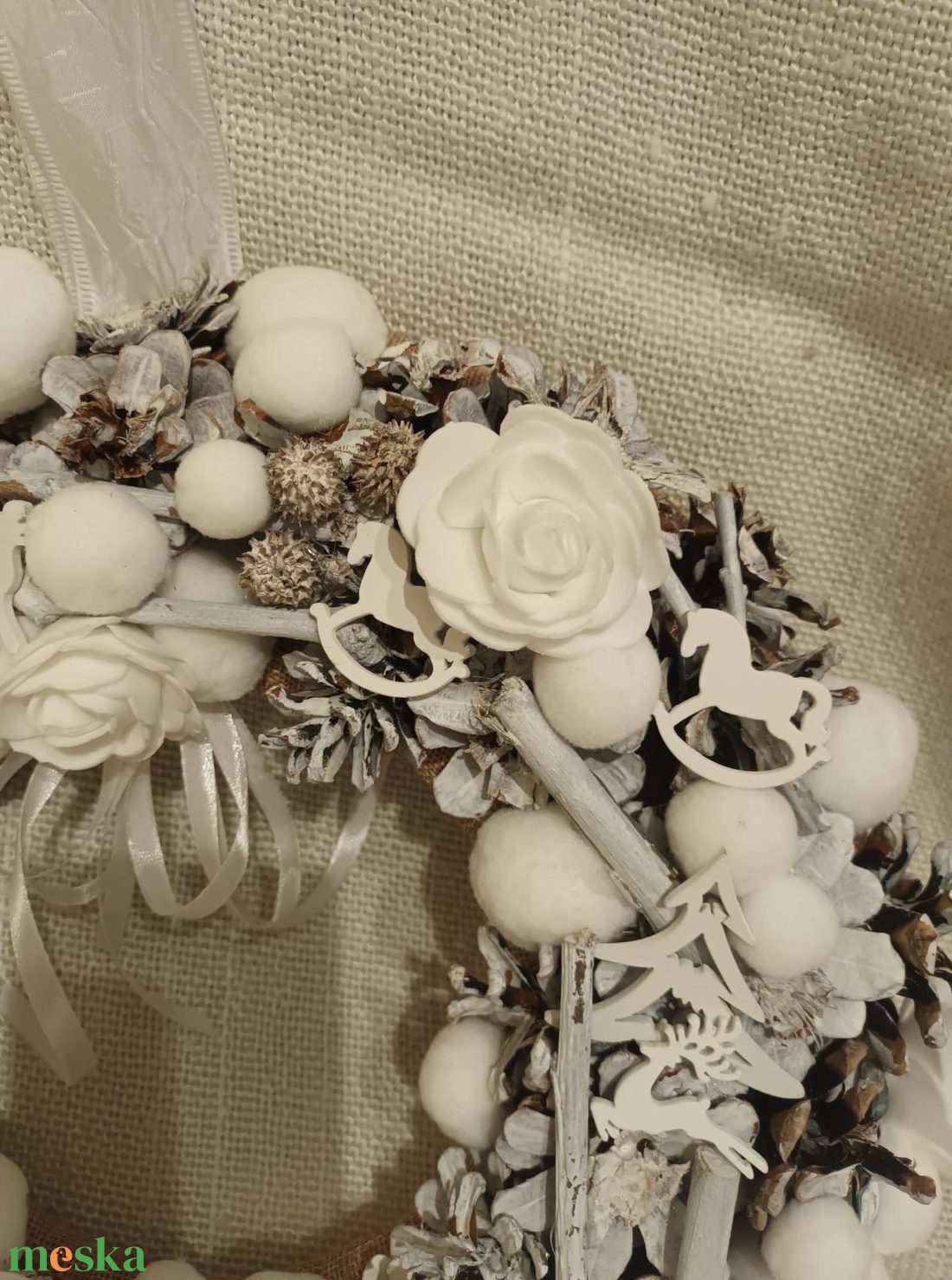 Karácsonyi ajtódísz  - karácsony - adventi díszek - adventi ajtódísz - Meska.hu