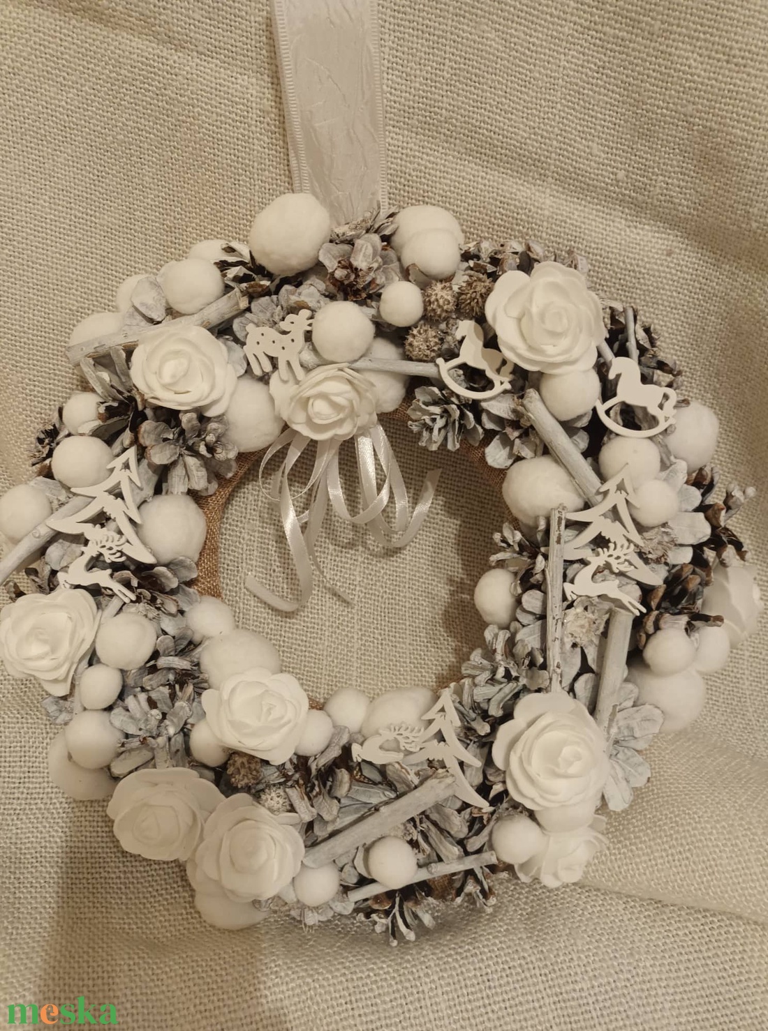 Karácsonyi ajtódísz  - karácsony - adventi díszek - adventi ajtódísz - Meska.hu