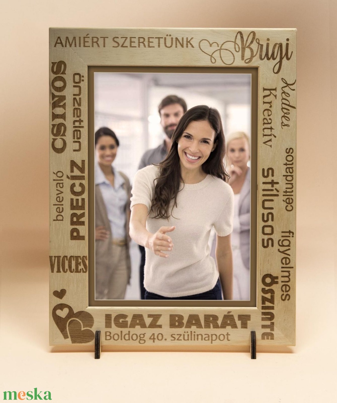 Egyedi képkeret születésnapra, tetszőleges felirattal, idézettel rendelhető, különleges alkalmakra - otthon & életmód - dekoráció - kép & falikép - képkeret - Meska.hu