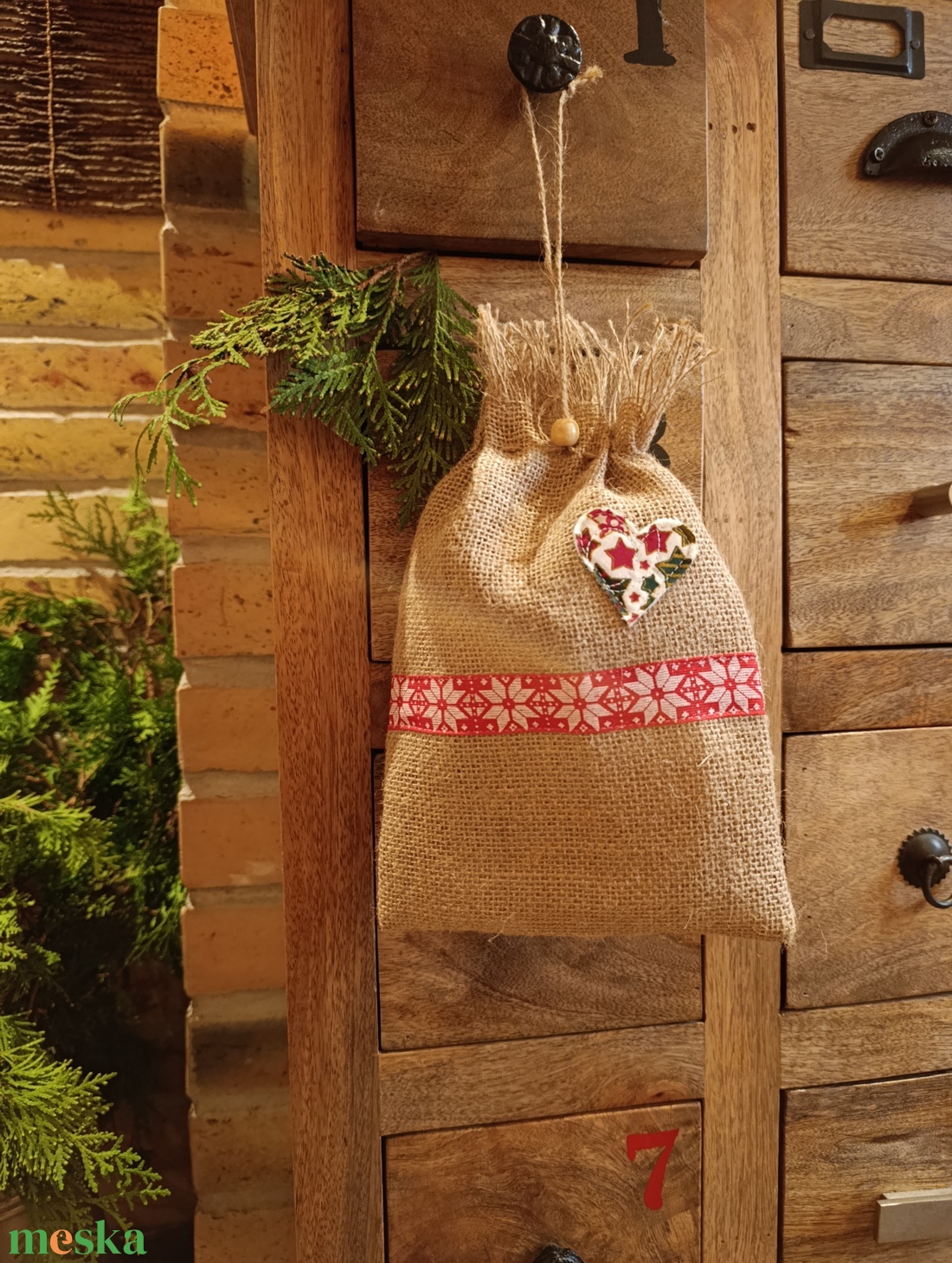 Mikulás ajándék zsák, karácsonyi ajándék zsák - karácsony - mikulás - mikulás zsák - Meska.hu