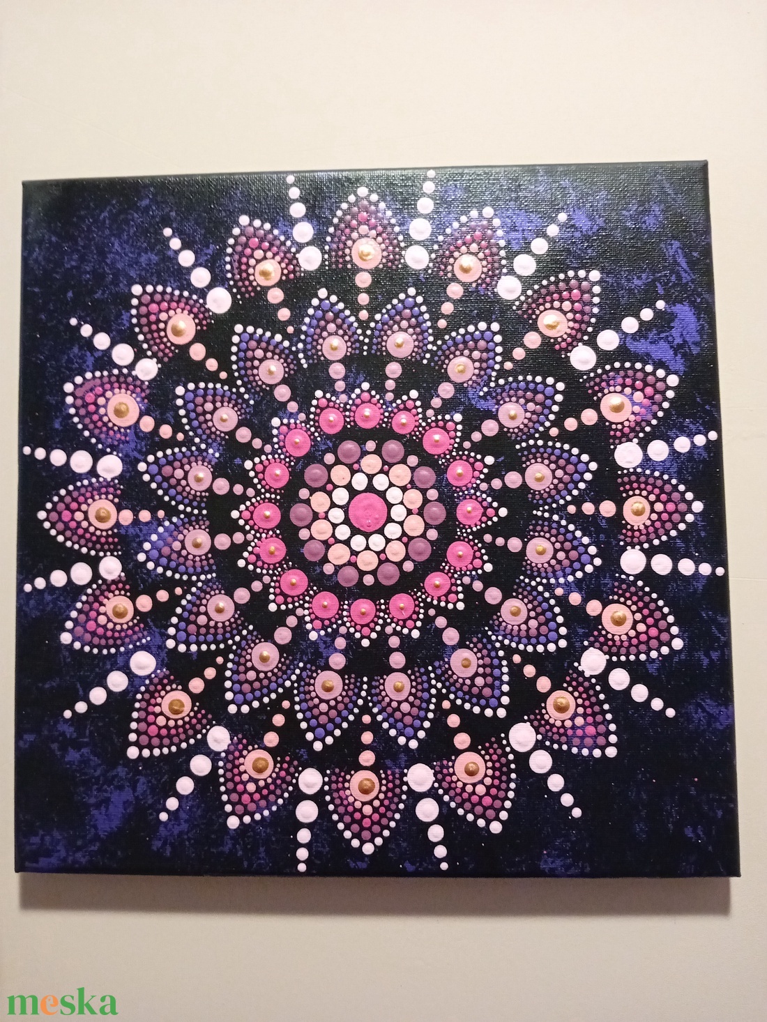 Mandala vászonkép. - otthon & életmód - dekoráció - kép & falikép - vászonkép - Meska.hu