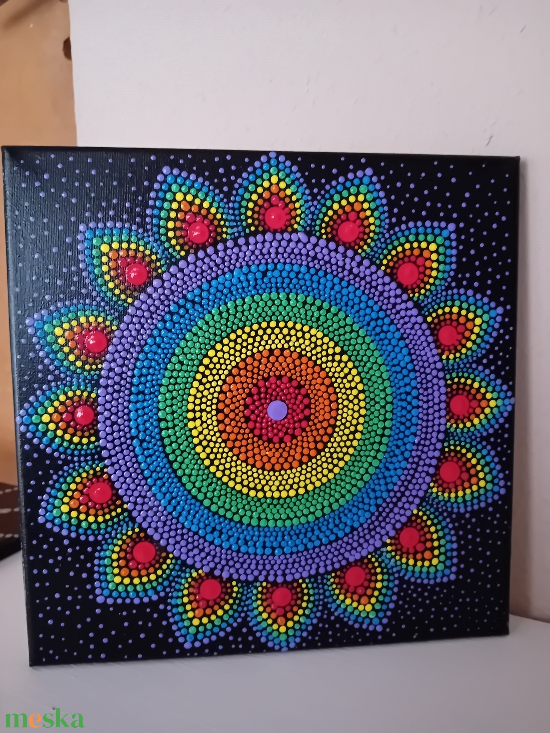 Mandala vászonkép. - otthon & életmód - dekoráció - kép & falikép - vászonkép - Meska.hu