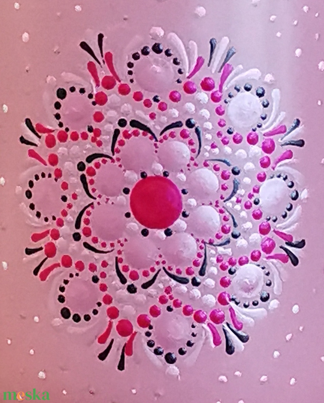 Romantikus,mandalamintás rózsaszín bögre - otthon & életmód - konyhafelszerelés, tálalás - tálalás - bögre & csésze - Meska.hu