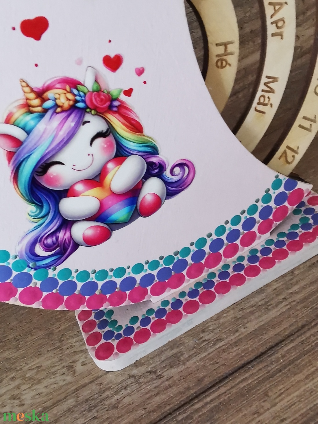 Unikornis öröknaptár  - otthon & életmód - dekoráció - fali és függő dekoráció - falinaptár & öröknaptár - Meska.hu