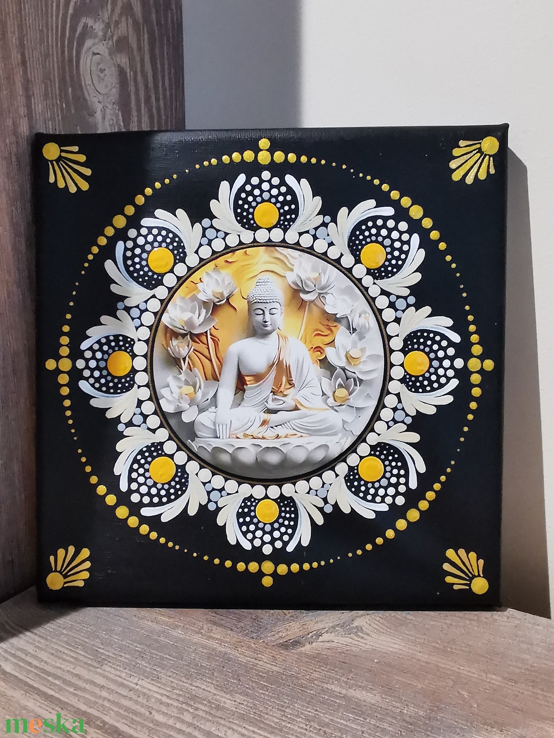 Buddha fali kép - otthon & életmód - dekoráció - kép & falikép - vászonkép - Meska.hu
