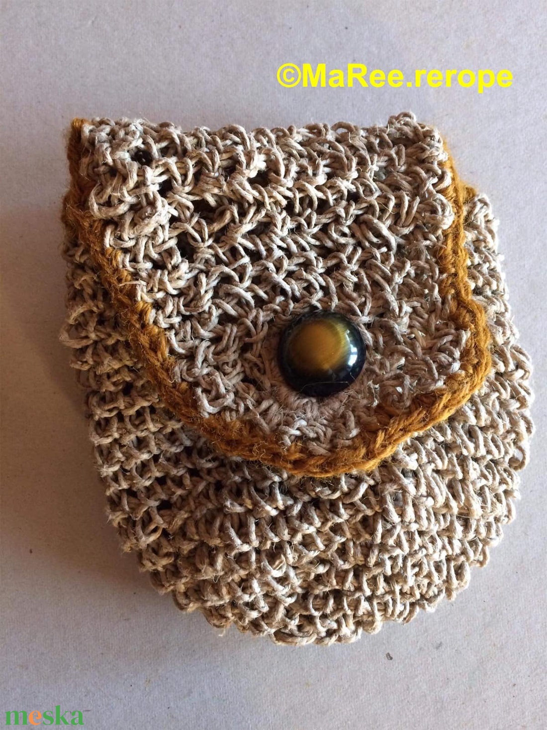 Horgolt övtáska - táska & tok - övtáska - Meska.hu