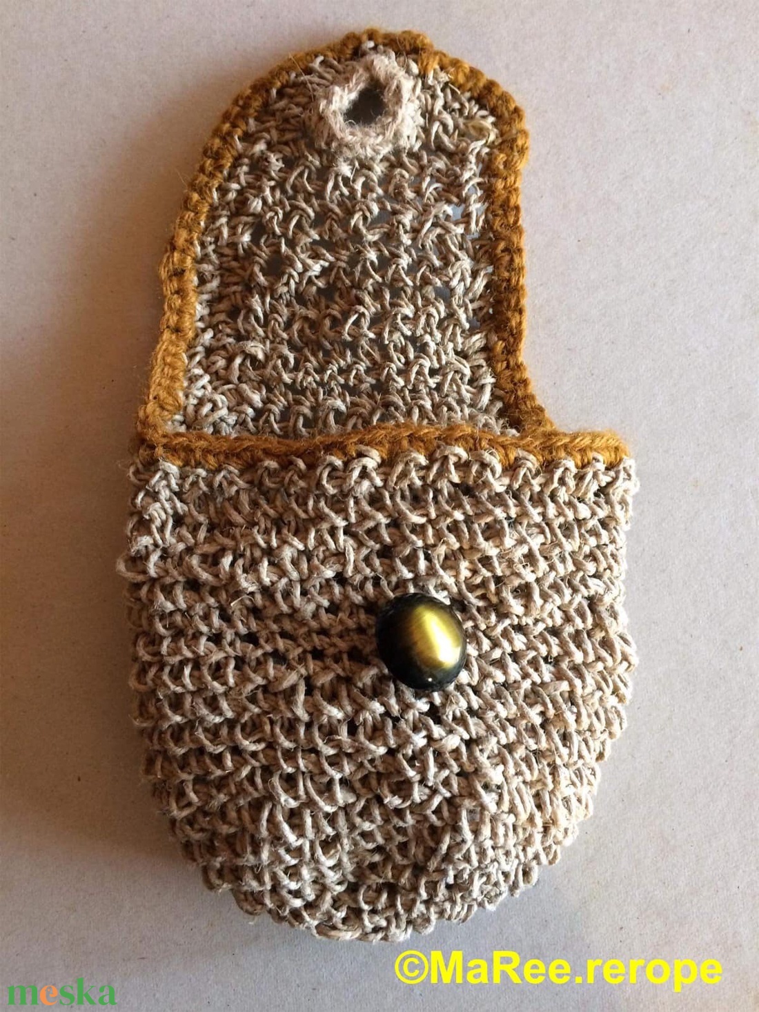 Horgolt övtáska - táska & tok - övtáska - Meska.hu