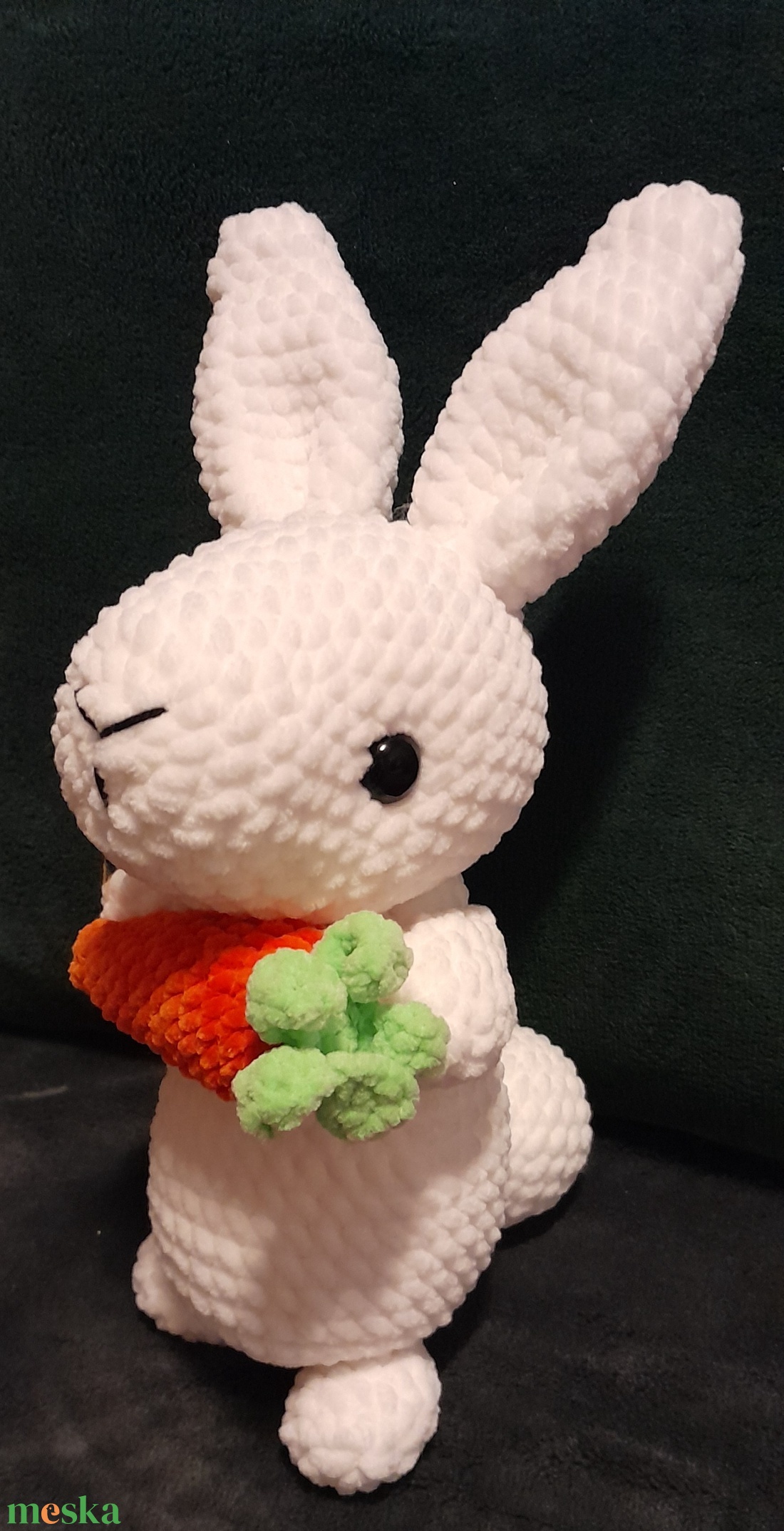 Nyuszi répával - játék & sport - plüssállat & játékfigura - nyuszi - Meska.hu