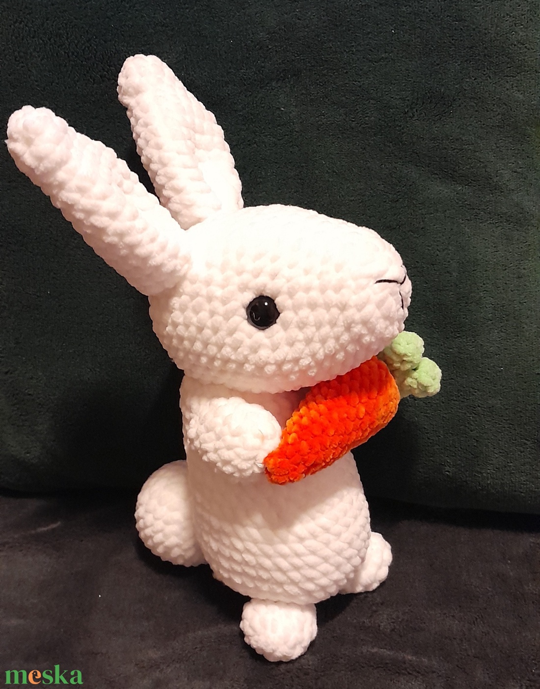 Nyuszi répával - játék & sport - plüssállat & játékfigura - nyuszi - Meska.hu