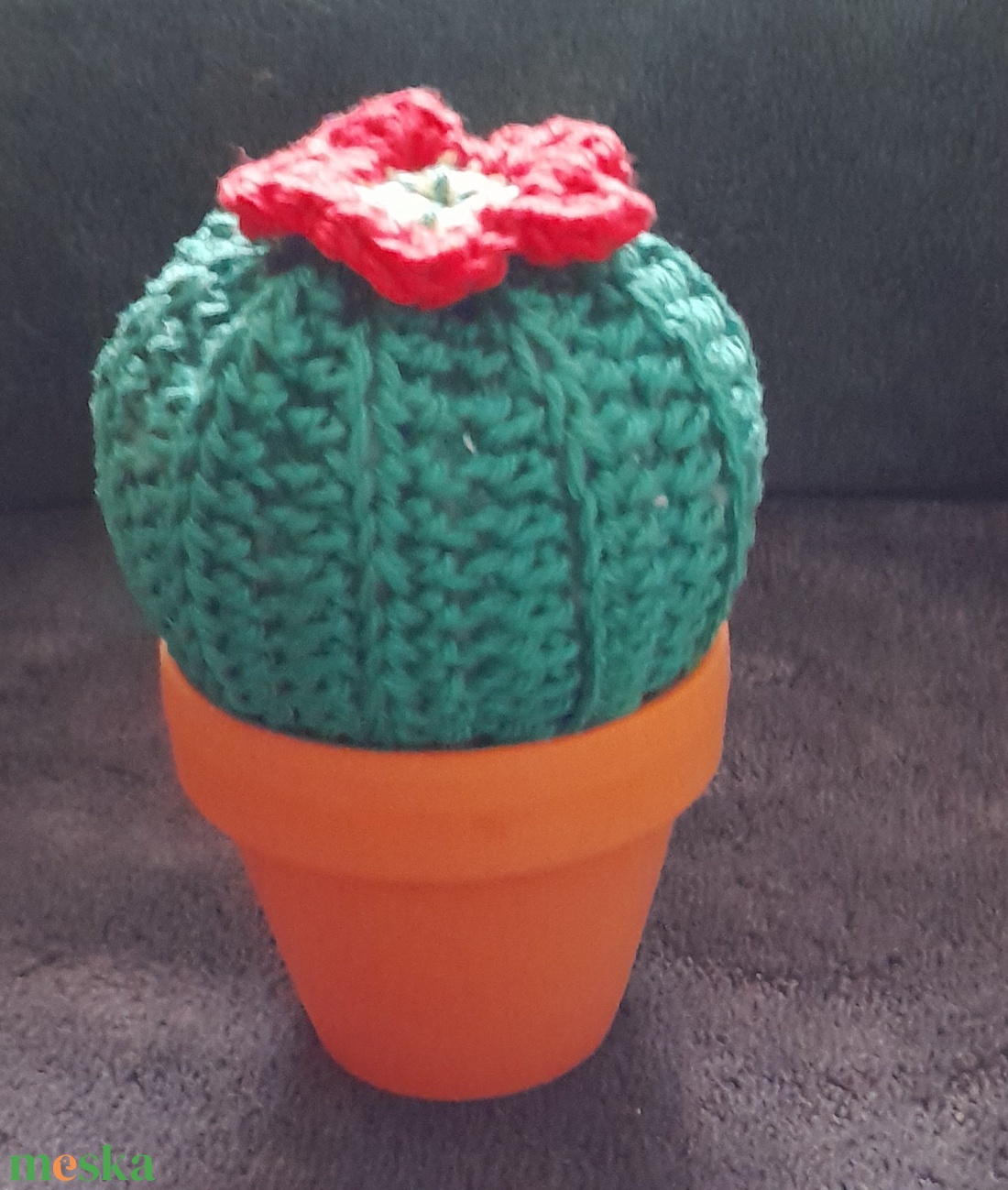 Mini kaktusz - otthon & életmód - lakástextil - szőnyeg - horgolt szőnyeg - Meska.hu