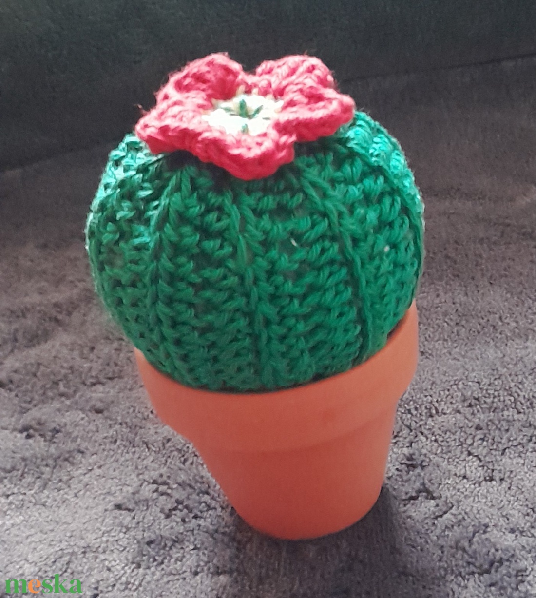 Mini kaktusz - otthon & életmód - lakástextil - szőnyeg - horgolt szőnyeg - Meska.hu