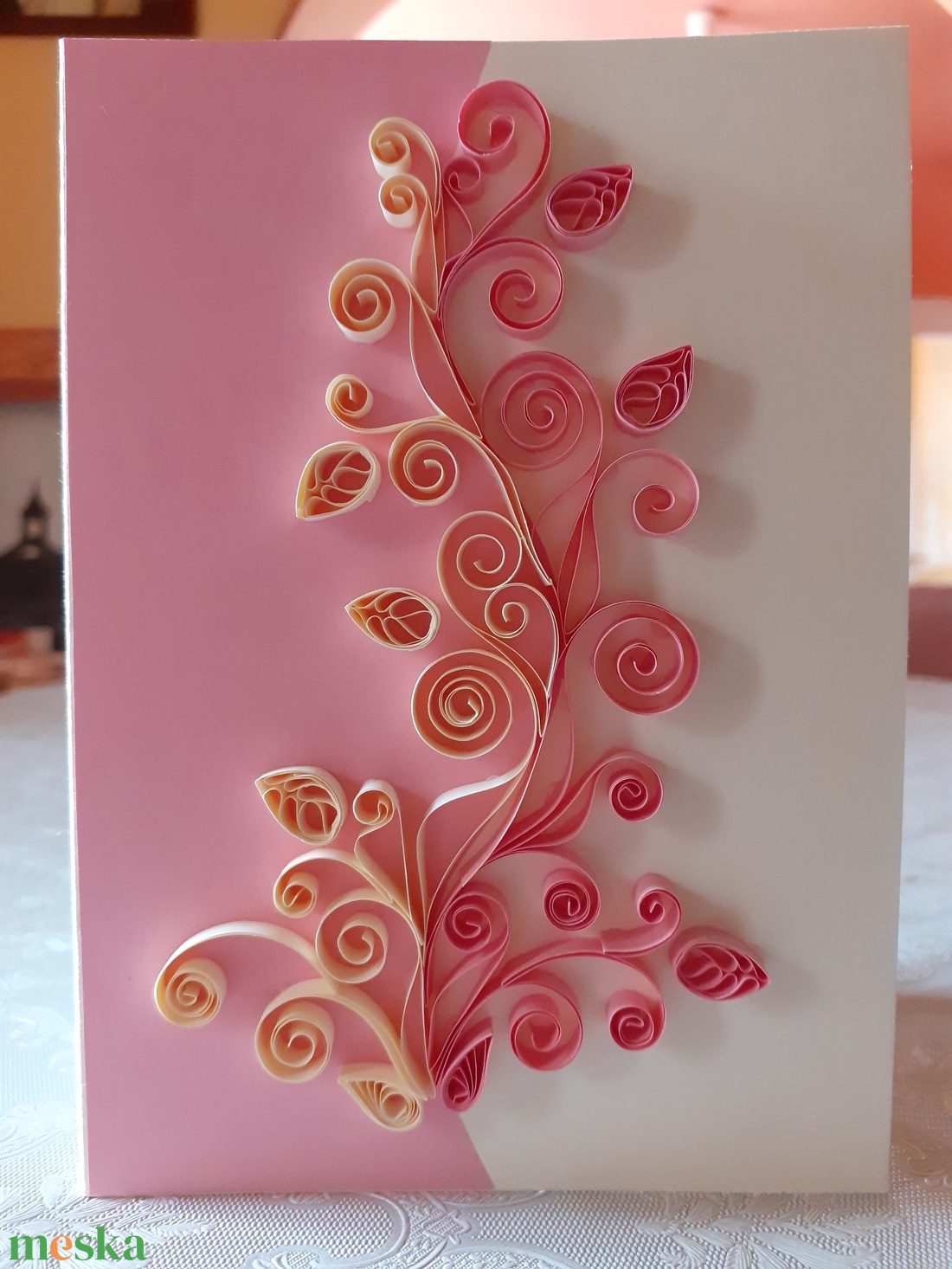Quilling köszöntőlap - otthon & életmód - papír, írószer - Meska.hu Quilling köszöntőlap - otthon & életmód - papír, írószer - Meska.hu