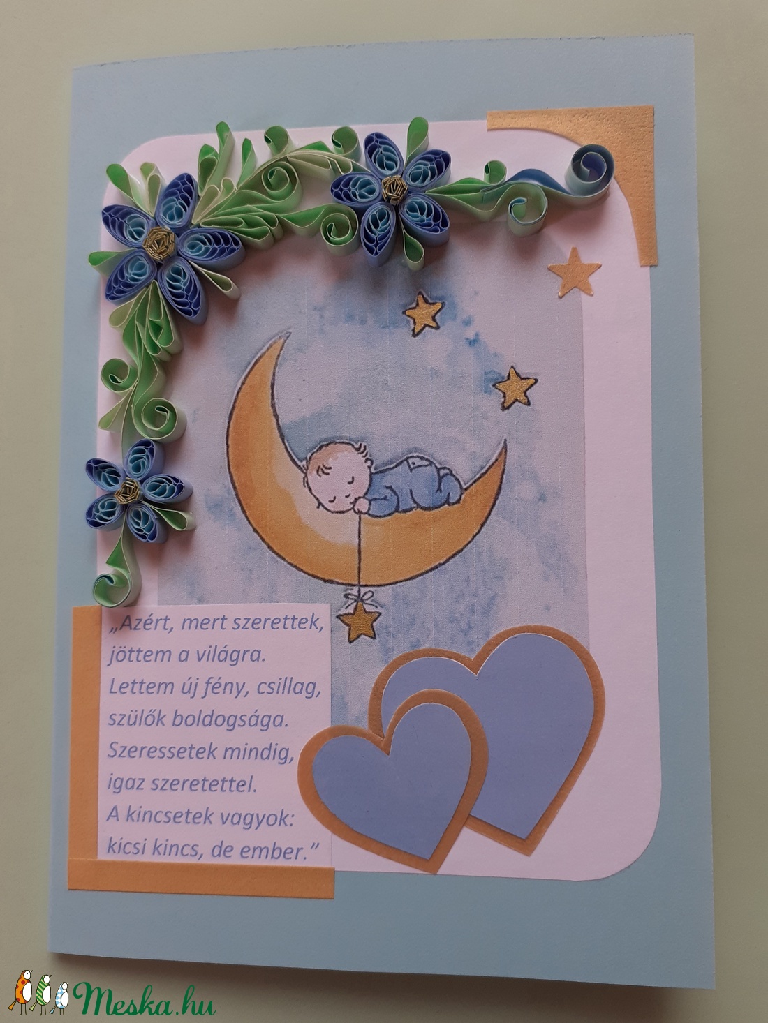 Babaváró képeslap - otthon & életmód - papír, írószer - Meska.hu