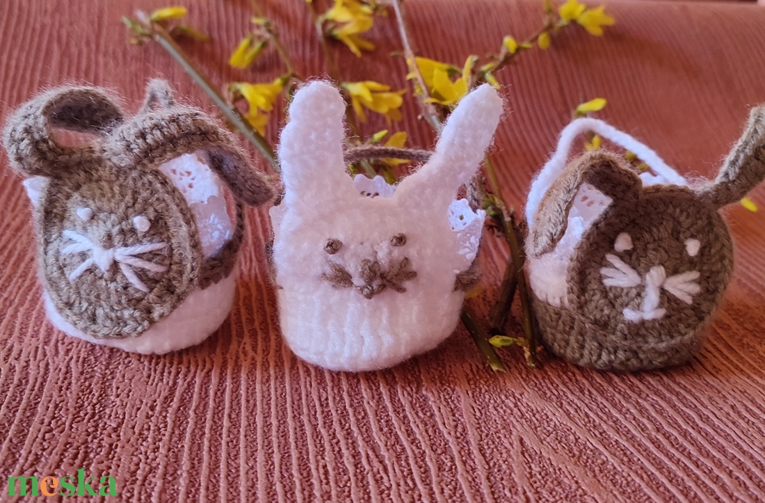 Nyulas mini kosarak - otthon & életmód - dekoráció - asztal és polc dekoráció - asztaldísz - Meska.hu Nyulas mini kosarak - otthon & életmód - dekoráció - asztal és polc dekoráció - asztaldísz - Meska.hu