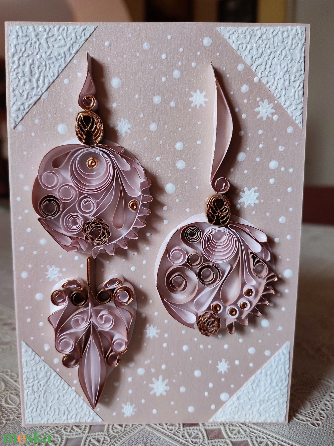 Karácsonyi képeslap - karácsony - karácsonyi ajándékozás - karácsonyi képeslap, üdvözlőlap, ajándékkísérő - Meska.hu