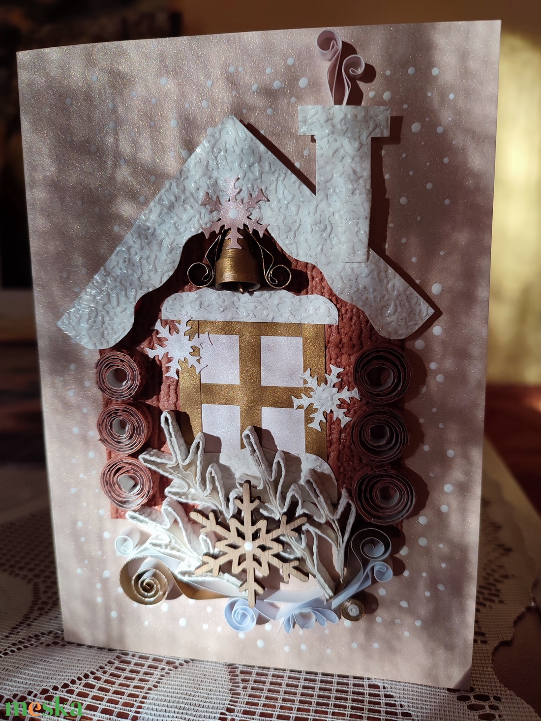 Karácsonyi képeslap - karácsony - karácsonyi ajándékozás - karácsonyi képeslap, üdvözlőlap, ajándékkísérő - Meska.hu