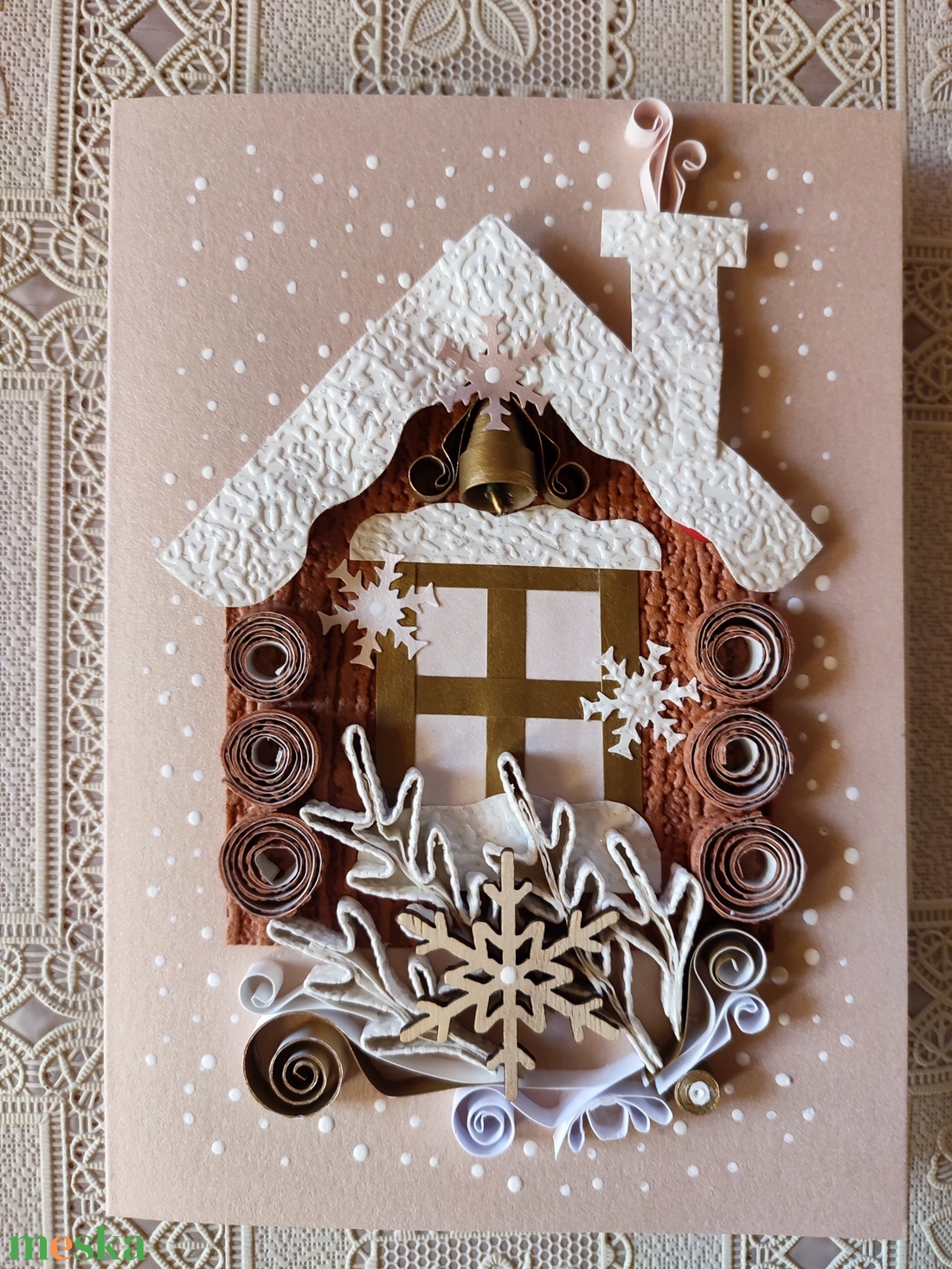 Karácsonyi képeslap - karácsony - karácsonyi ajándékozás - karácsonyi képeslap, üdvözlőlap, ajándékkísérő - Meska.hu