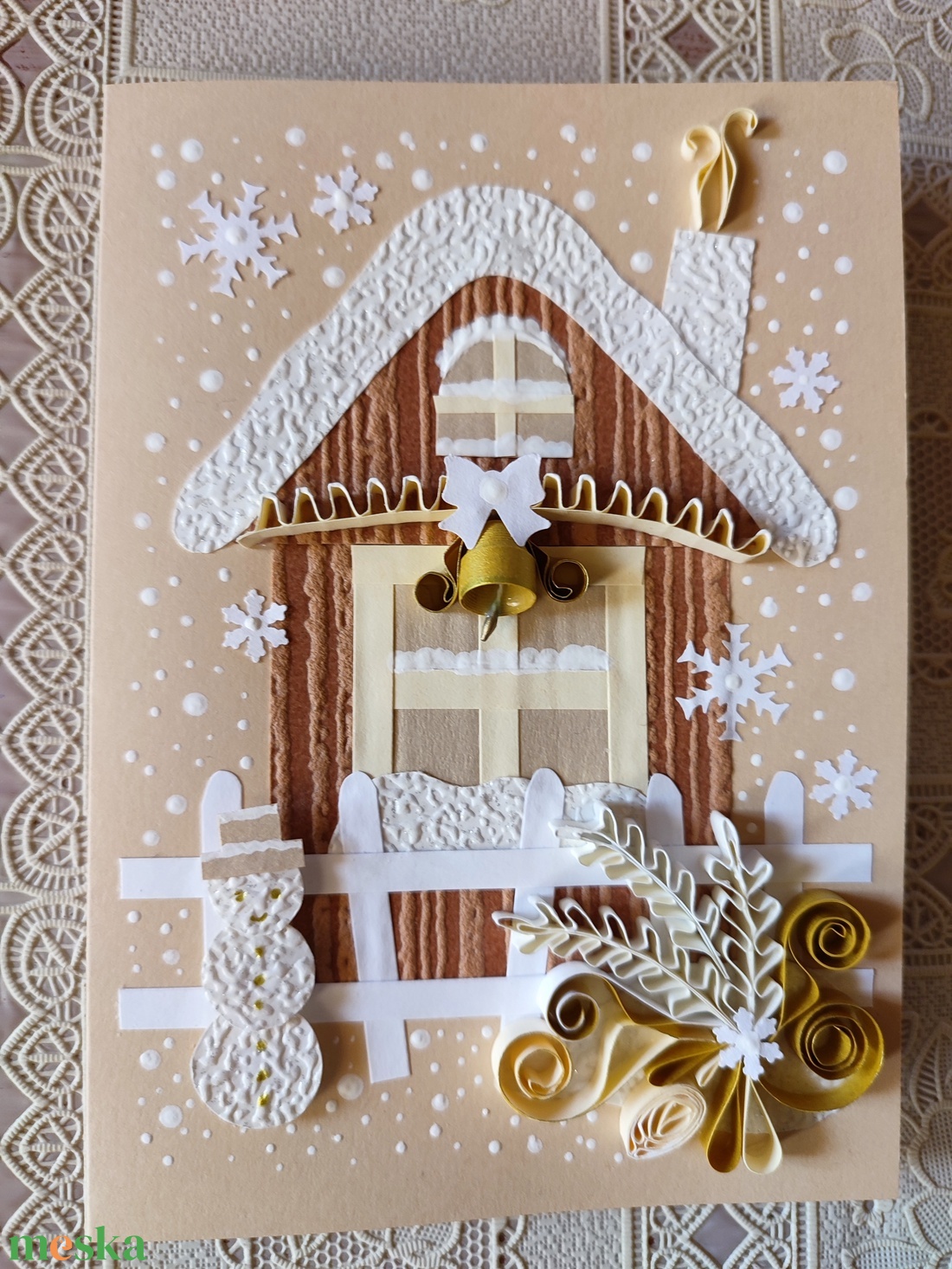 Karácsonyi képeslap - karácsony - karácsonyi ajándékozás - karácsonyi képeslap, üdvözlőlap, ajándékkísérő - Meska.hu