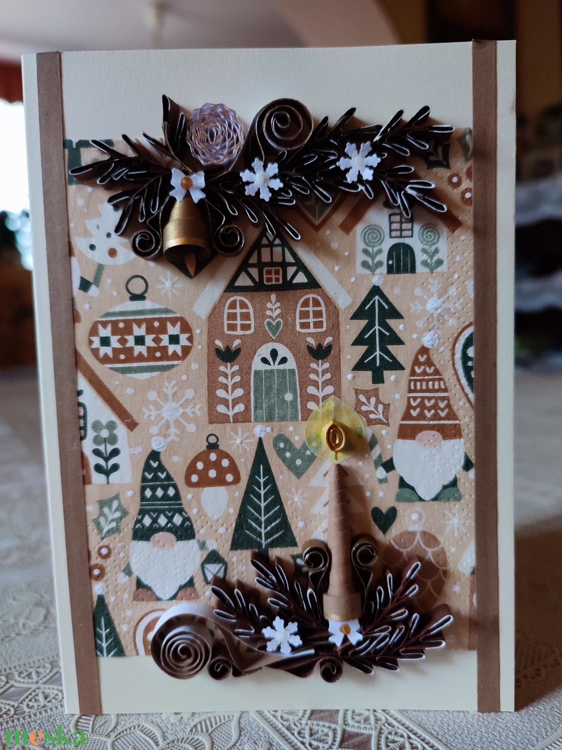 Karácsonyi képeslap - karácsony - karácsonyi ajándékozás - karácsonyi képeslap, üdvözlőlap, ajándékkísérő - Meska.hu