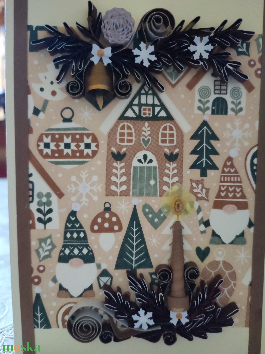 Karácsonyi képeslap - karácsony - karácsonyi ajándékozás - karácsonyi képeslap, üdvözlőlap, ajándékkísérő - Meska.hu