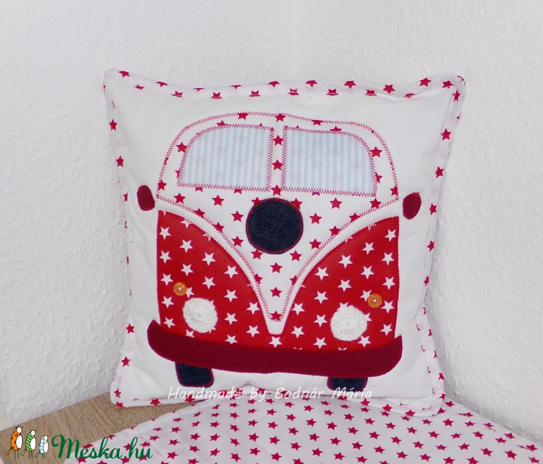 VW buszos párnahuzat (piros) - - Meska.hu VW buszos párnahuzat (piros) - - Meska.hu