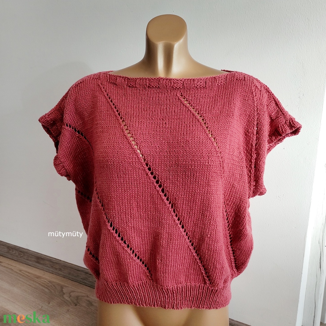 Kötött mellény XS-XXL méret - ruha & divat - női ruha - mellény - Meska.hu