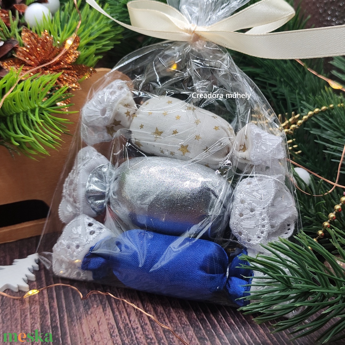 ÚJ! Textil szaloncukor csomagolva - többféle, vegyes színek 3 db/cs - karácsony - karácsonyi lakásdekoráció - karácsonyfadíszek - Meska.hu ÚJ! Textil szaloncukor csomagolva - többféle, vegyes színek 3 db/cs - karácsony - karácsonyi lakásdekoráció - karácsonyfadíszek - Meska.hu