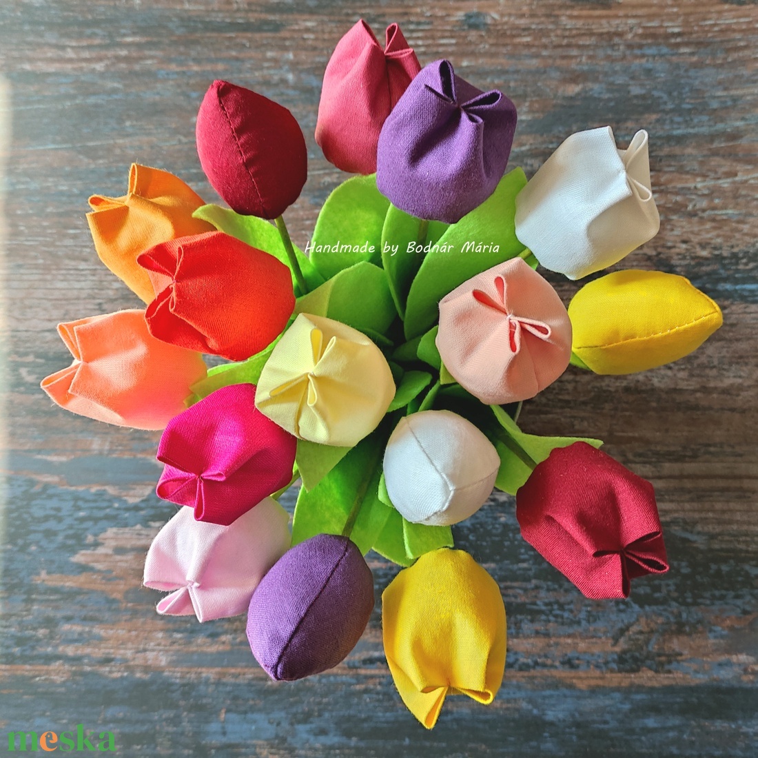 Textil tulipánok csokor, örökcsokor 16 sz/cs - otthon & életmód - dekoráció - virágdísz és tartó - csokor & virágdísz - Meska.hu Textil tulipánok csokor, örökcsokor 16 sz/cs - otthon & életmód - dekoráció - virágdísz és tartó - csokor & virágdísz - Meska.hu
