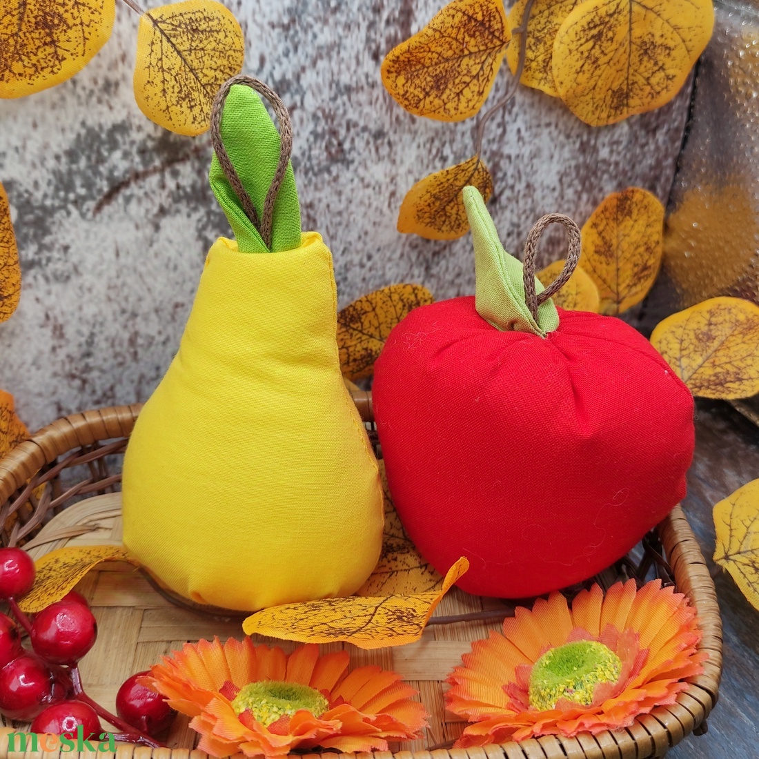 Alma és körte textil dekoráció - otthon & életmód - dekoráció - dísztárgy - Meska.hu Alma és körte textil dekoráció - otthon & életmód - dekoráció - dísztárgy - Meska.hu