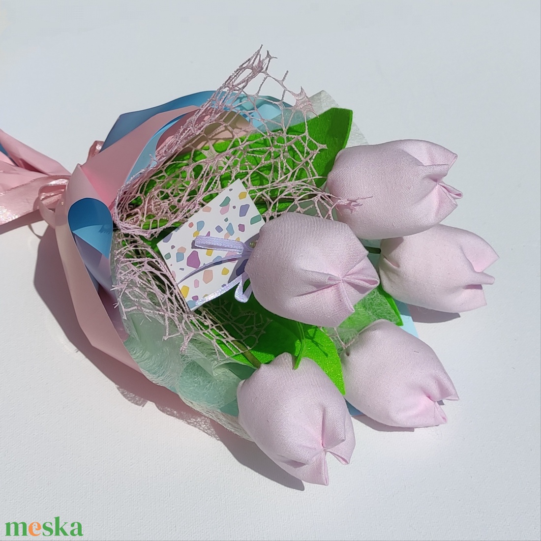 Tulipán csokor, egyszínű örök csokor, 5 szál/cs halvány rózsaszín szín - otthon & életmód - dekoráció - virágdísz és tartó - csokor & virágdísz - Meska.hu Tulipán csokor, egyszínű örök csokor, 5 szál/cs halvány rózsaszín szín - otthon & életmód - dekoráció - virágdísz és tartó - csokor & virágdísz - Meska.hu