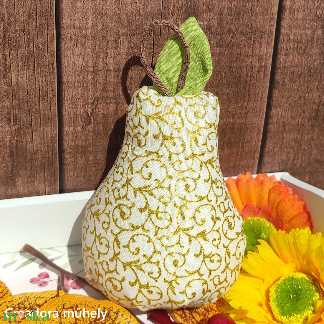 Textil alma és körte dekoráció, arany ősz - otthon & életmód - dekoráció - dísztárgy - Meska.hu Textil alma és körte dekoráció, arany ősz - otthon & életmód - dekoráció - dísztárgy - Meska.hu