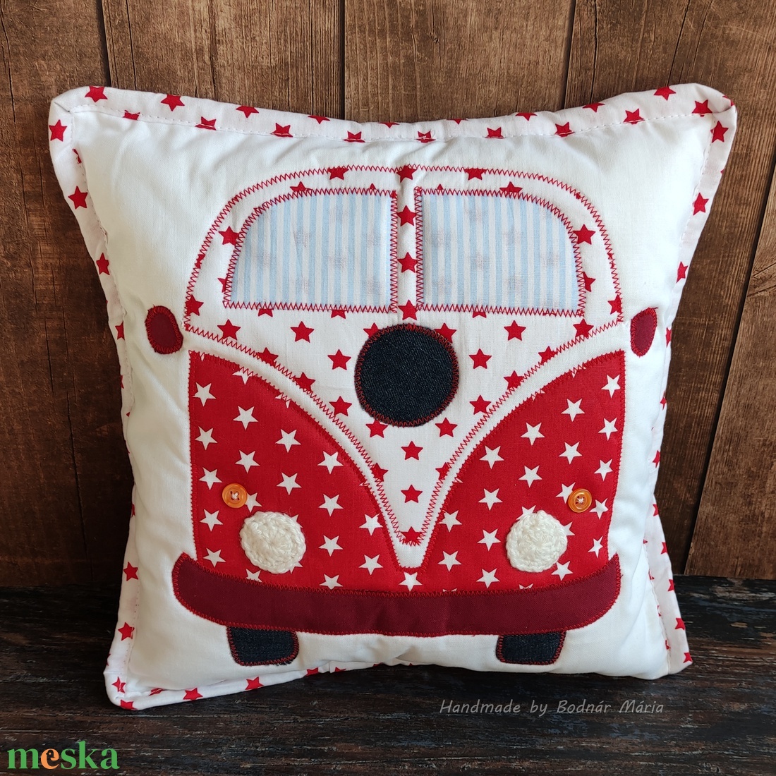 VW buszos párnahuzat több színben - otthon & életmód - babaszoba, gyerekszoba - gyerek díszpárna - Meska.hu