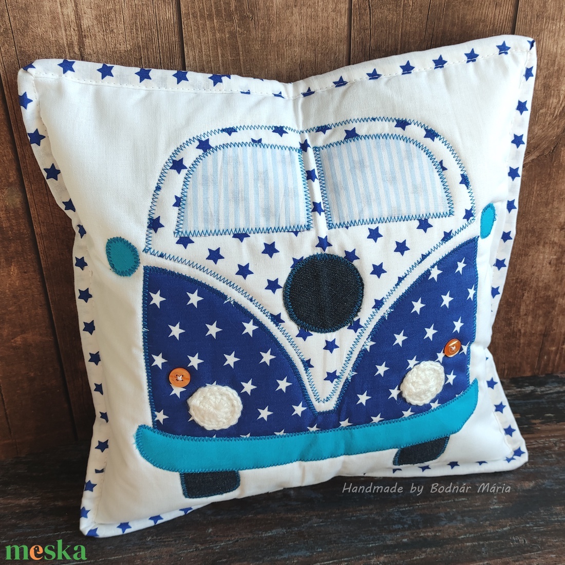 VW buszos párnahuzat több színben - otthon & életmód - babaszoba, gyerekszoba - gyerek díszpárna - Meska.hu