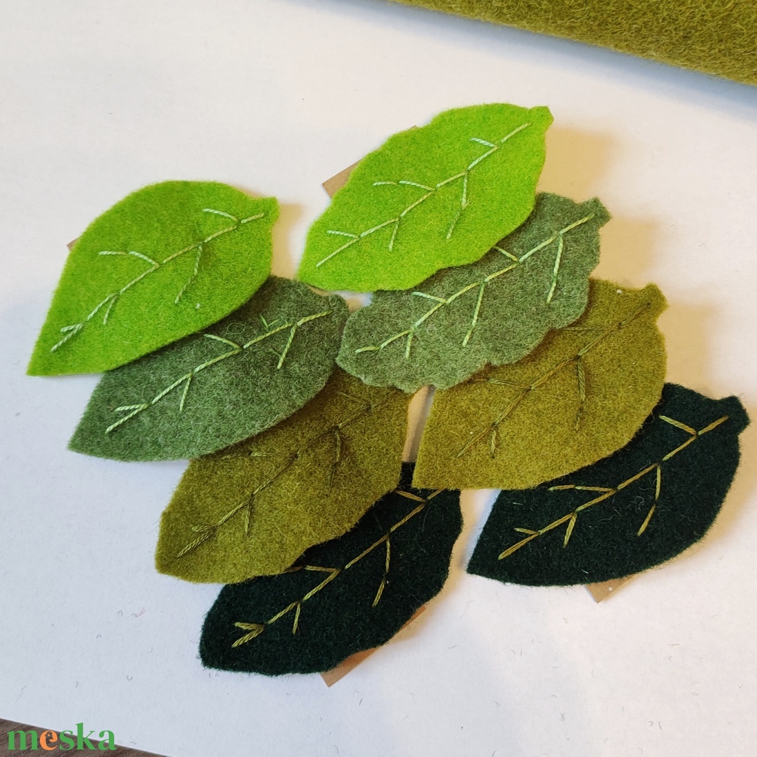 Levél hajcsattok - ruha & divat - hajdísz & hajcsat - hajcsat & hajtű - Meska.hu