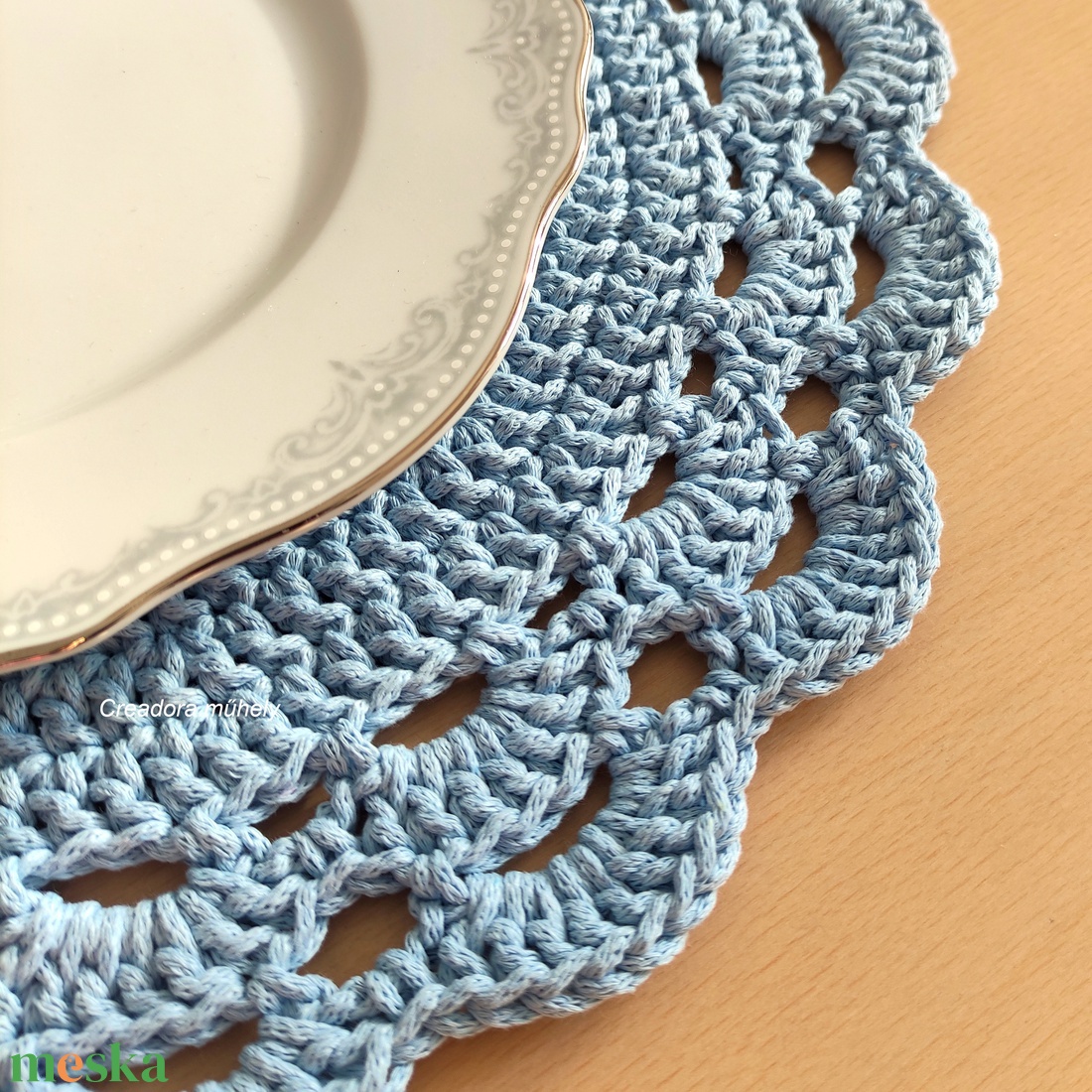 Horgolt tányéralátét több színben - otthon & életmód - konyhafelszerelés, tálalás - tálalás - tányér- és poháralátét - Meska.hu