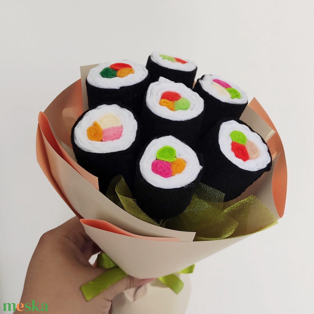 Sushi csokor - otthon & életmód - virágdekoráció - virágok - virágcsokor - Meska.hu