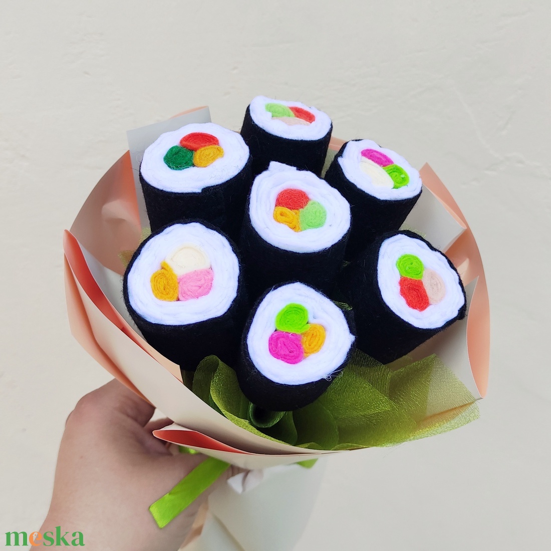 Sushi csokor - otthon & életmód - virágdekoráció - virágok - virágcsokor - Meska.hu