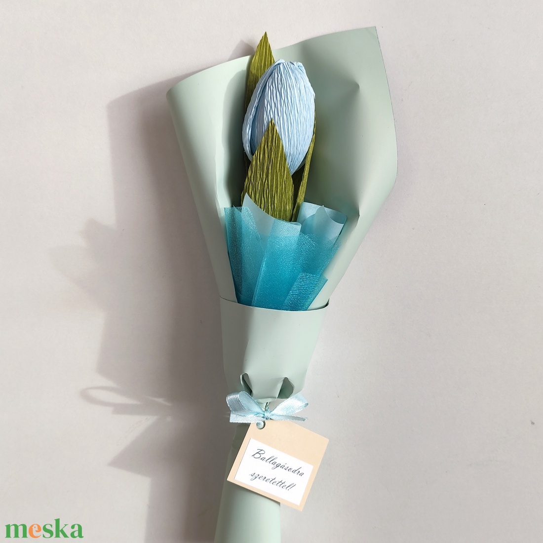 Tulipán ballagási csokor választható színben kísérő kártyával - otthon & életmód - virágdekoráció - virágok - virágcsokor - Meska.hu