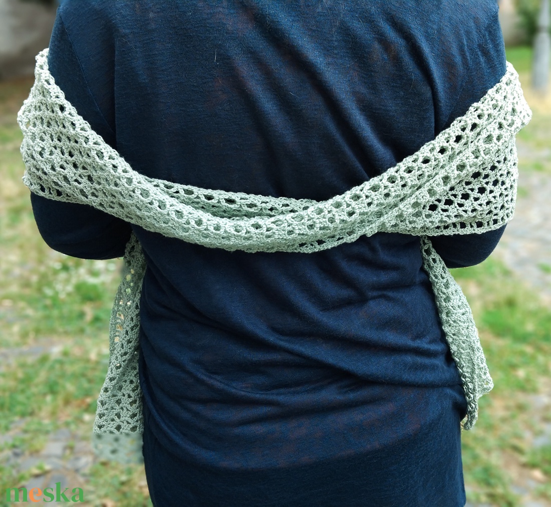 Horgolt nyári vállkendő - diy (csináld magad) - szabásminta, útmutató - horgolási minta - Meska.hu