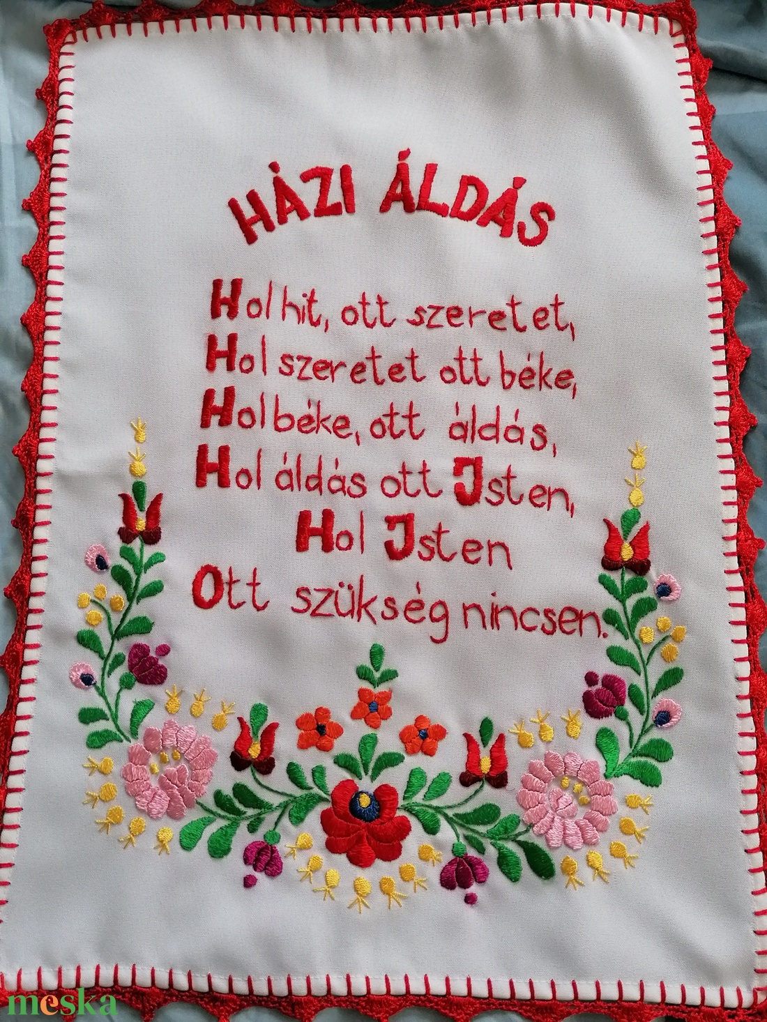 Házi áldás  - otthon & életmód - lakástextil - falvédő - Meska.hu