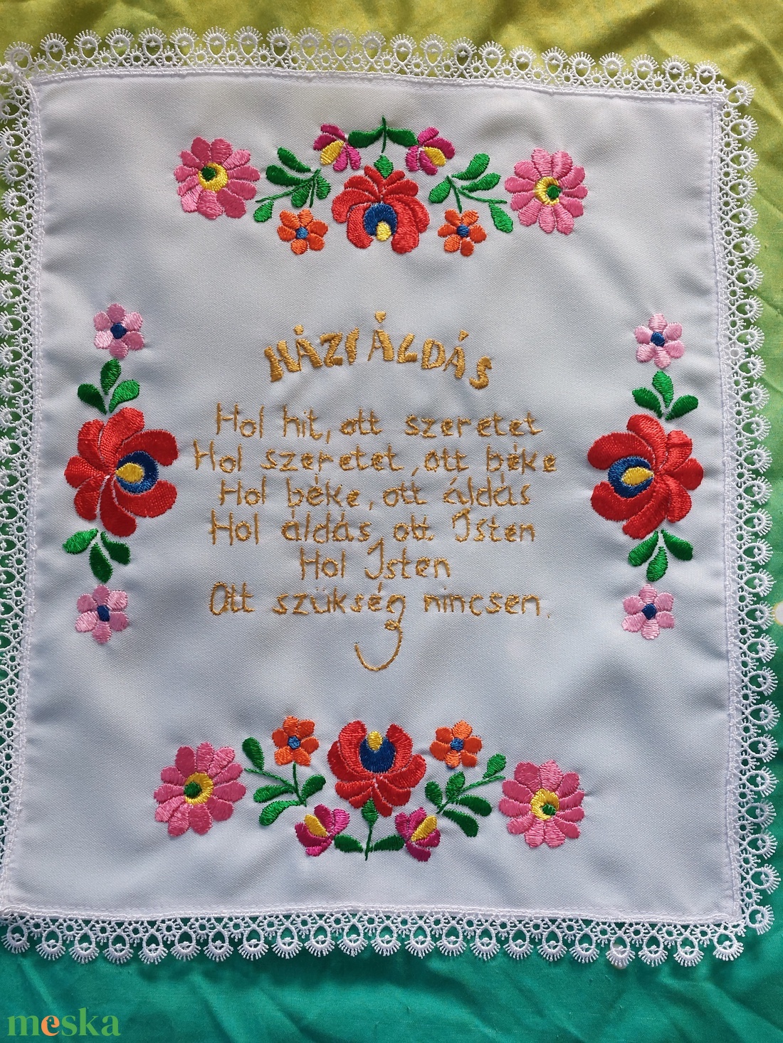 Matyó házi áldás - otthon & életmód - vallás - házi áldás - Meska.hu