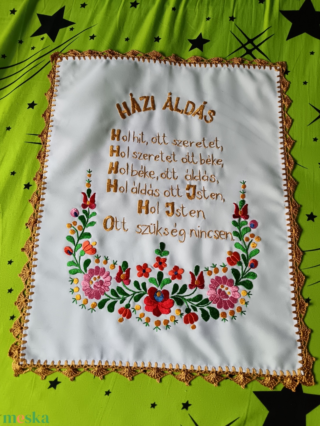 Matyó házi áldás - otthon & életmód - vallás - házi áldás - Meska.hu