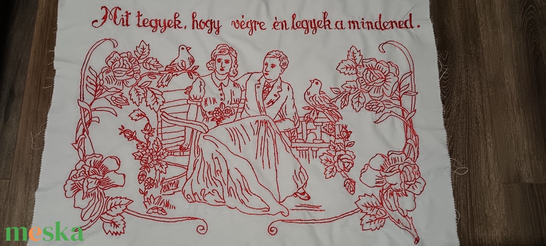 Hímzett falvédő  -  - Meska.hu Hímzett falvédő  -  - Meska.hu