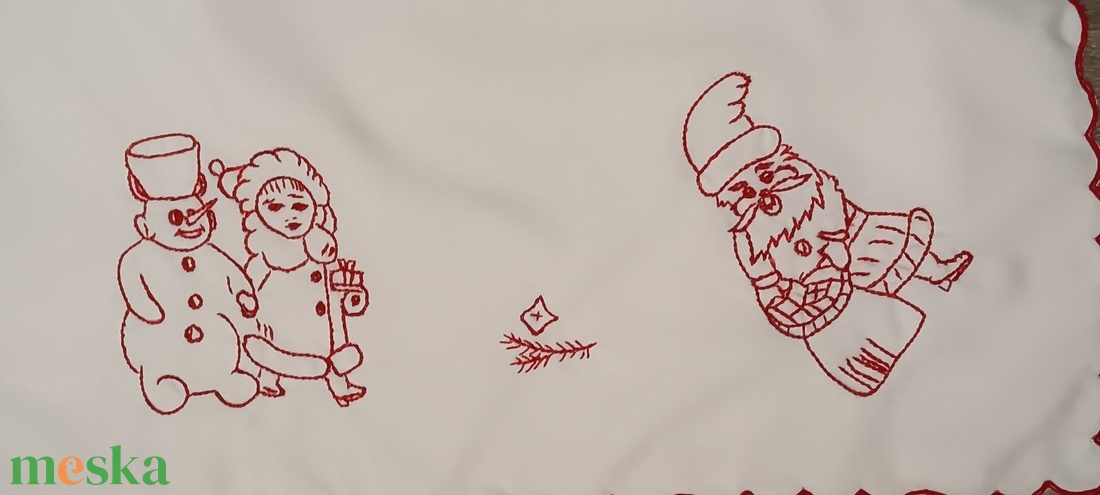 Karácsonyi terítő  - karácsony - karácsonyi lakásdekoráció - ünnepi asztaldekoráció - Meska.hu