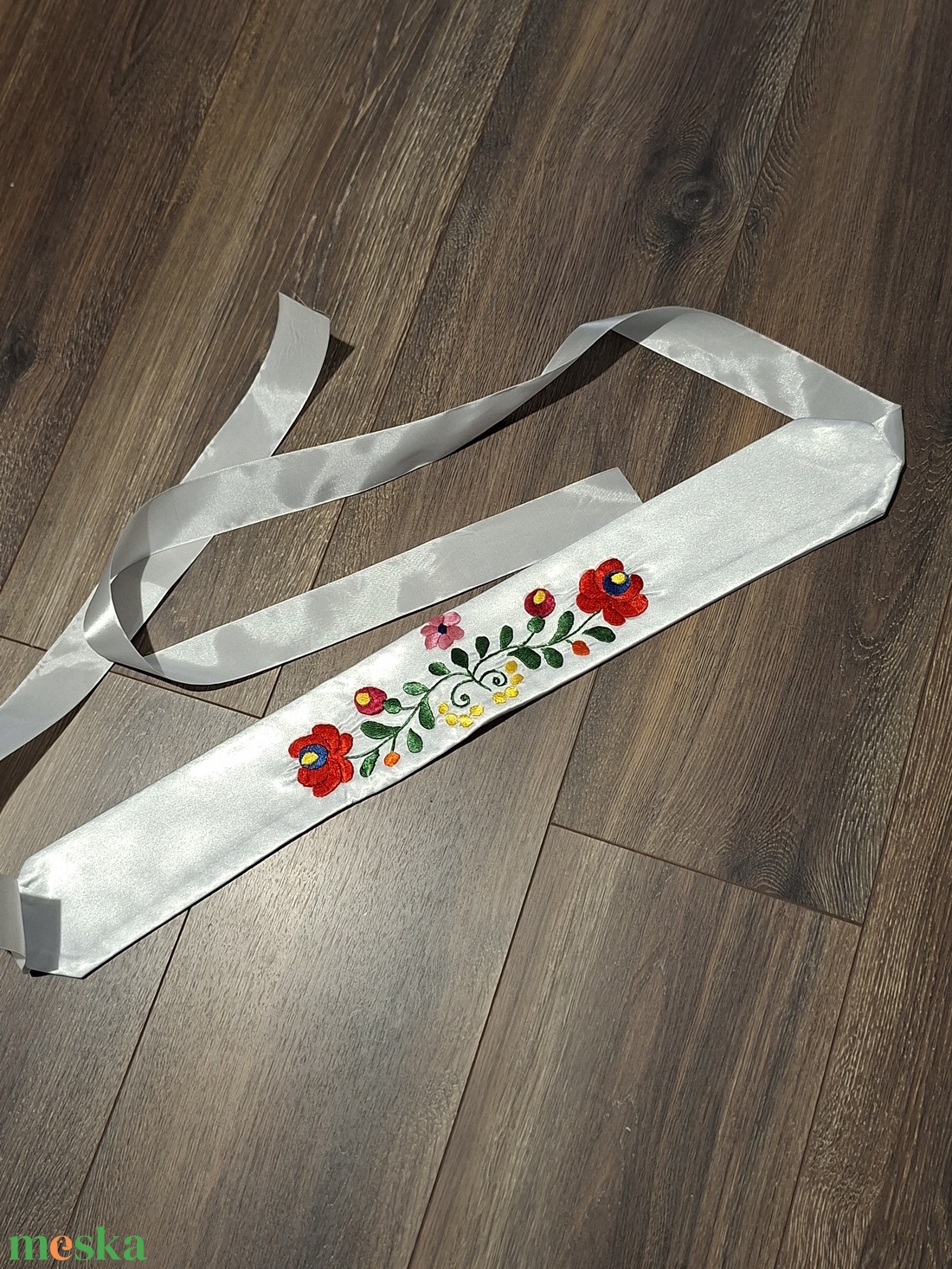 Szatén öv - esküvő - kiegészítők - öv & pánt - Meska.hu