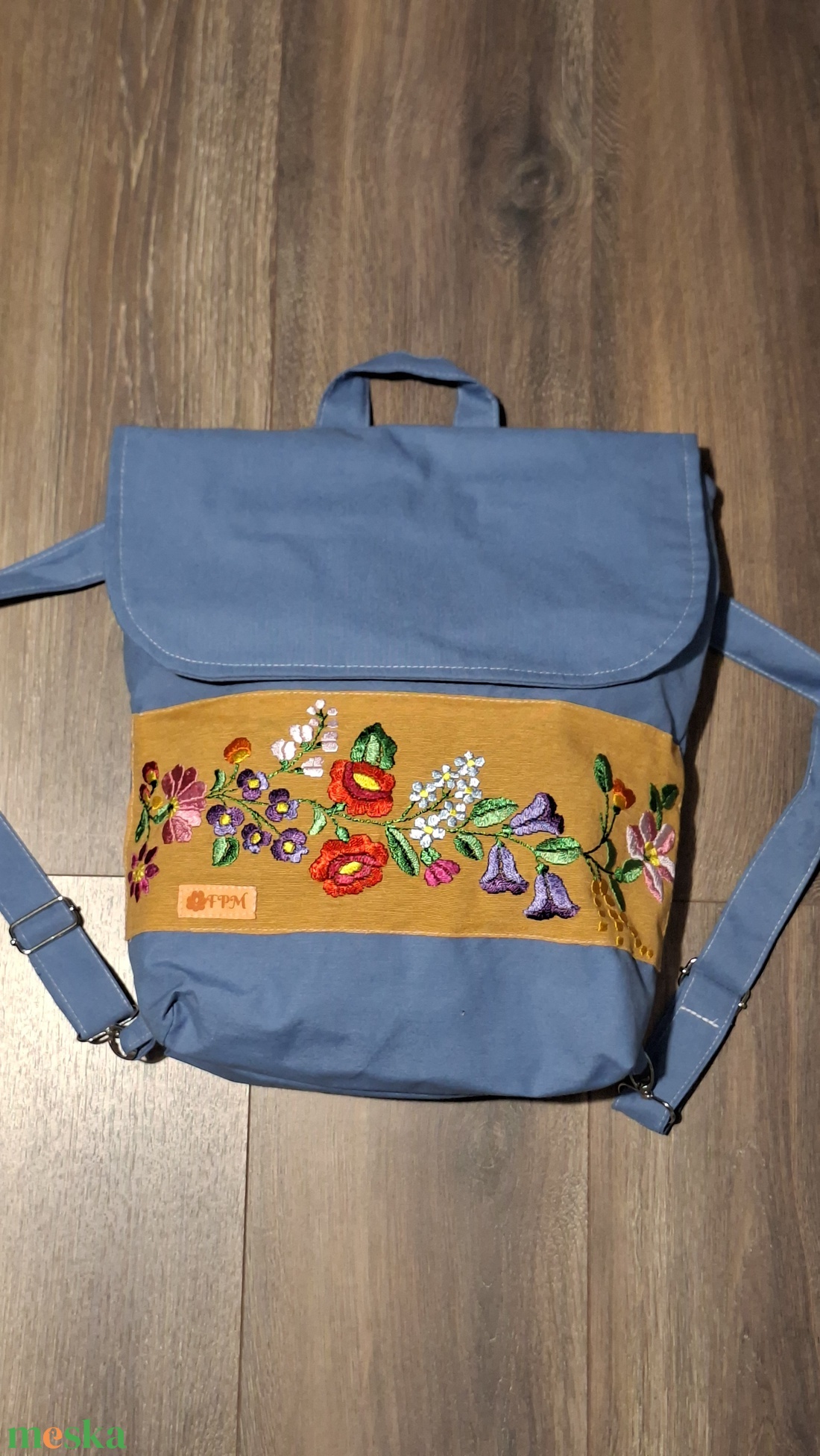 H�mzett hátizsák  - táska & tok - hátizsák - kishátizsák - Meska.hu