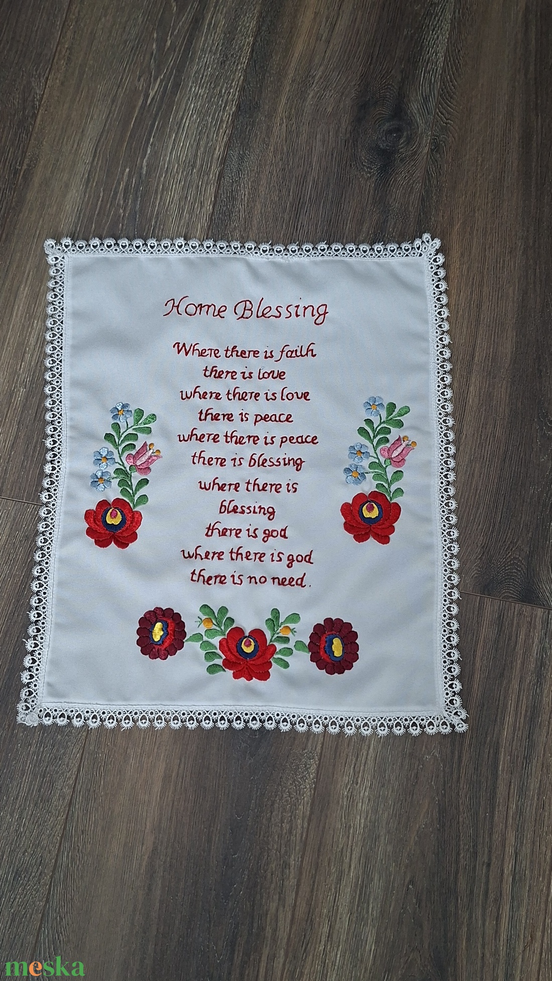 Angol nyelvű házi áldás  - otthon & életmód - konyhafelszerelés, tálalás - konyhai dekoráció - hűtőmágnes - Meska.hu