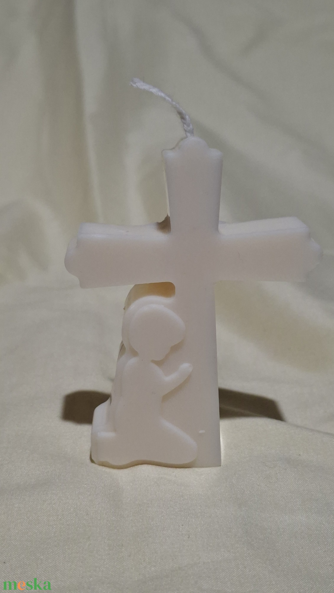 Vallási gyertya  - baba - mama - keresztelő kellékek - keresztelő gyertya - Meska.hu