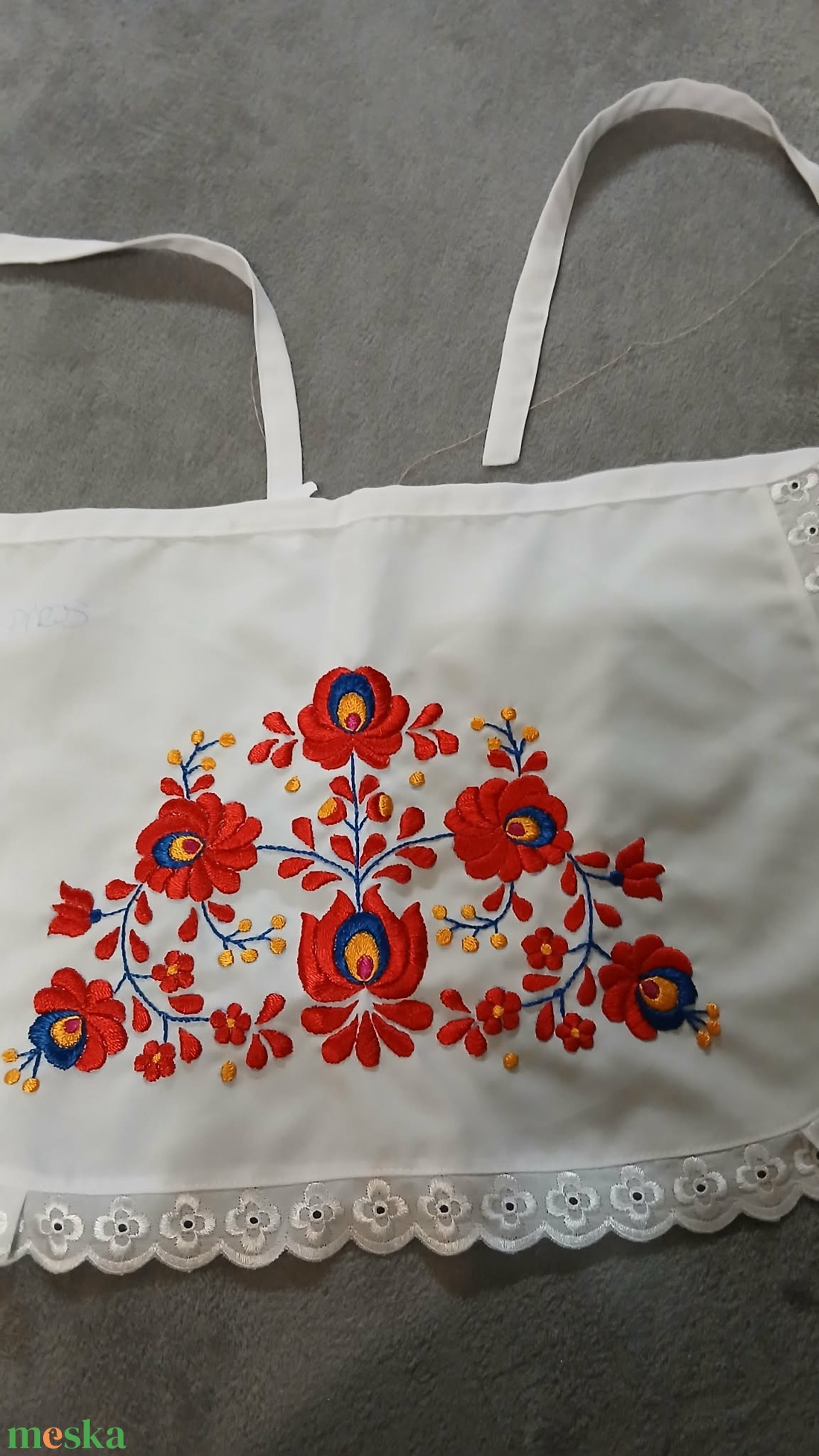 Matyó kötény  - otthon & életmód - konyhafelszerelés, tálalás - konyhai textil - kötény - Meska.hu