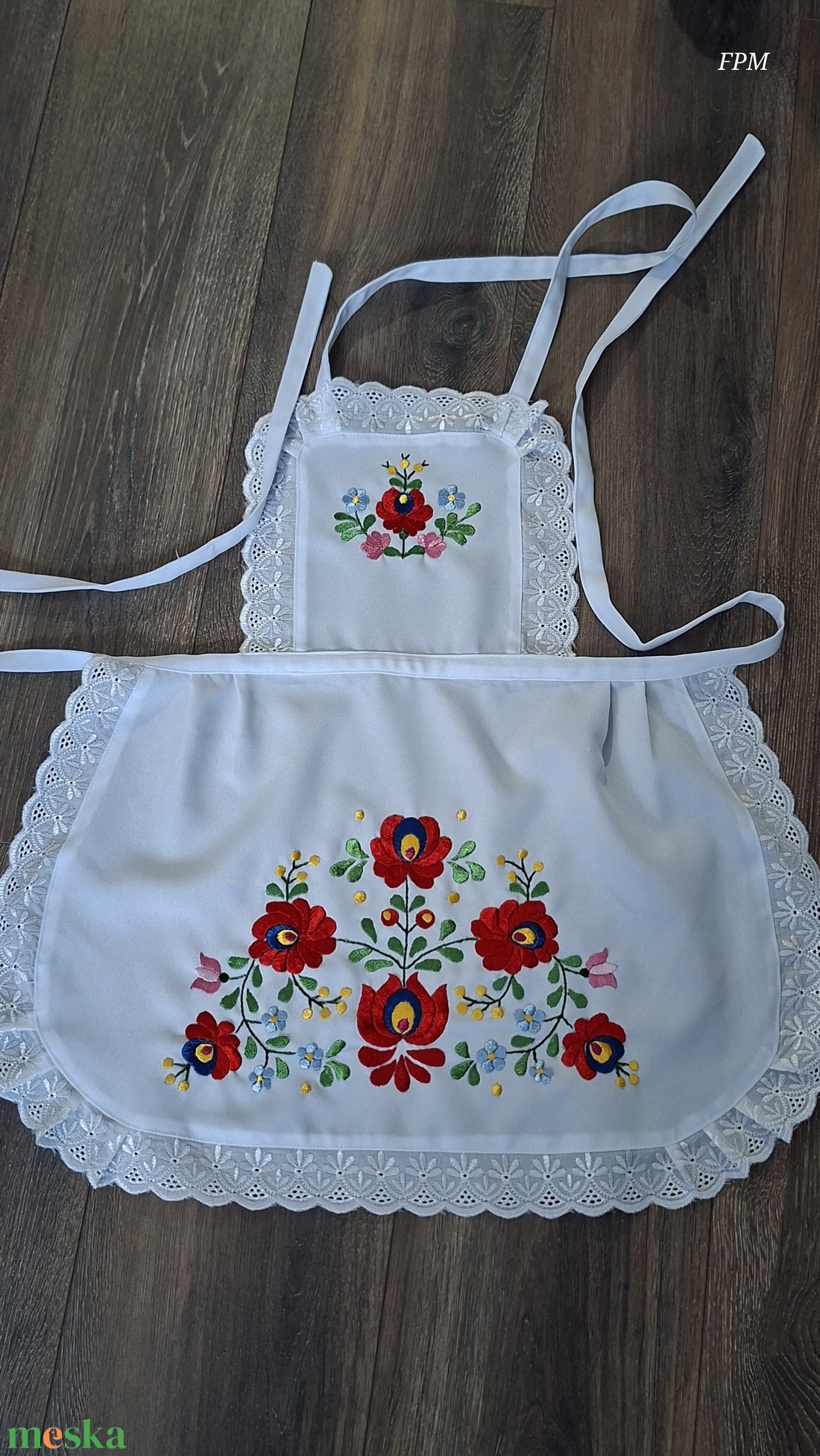 Matyó kötény   - otthon & életmód - konyhafelszerelés, tálalás - konyhai textil - kötény - Meska.hu
